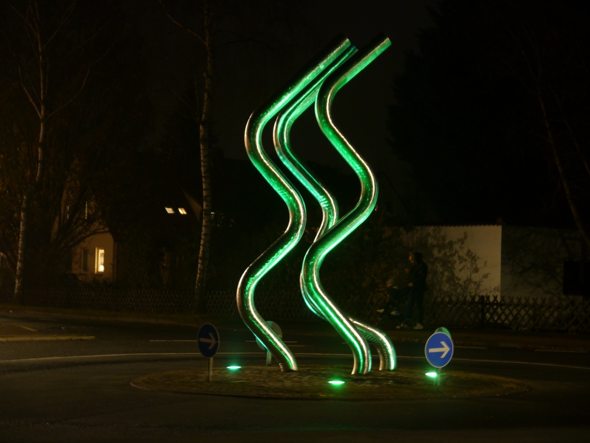 Straßen-Kunst in Springe in grün